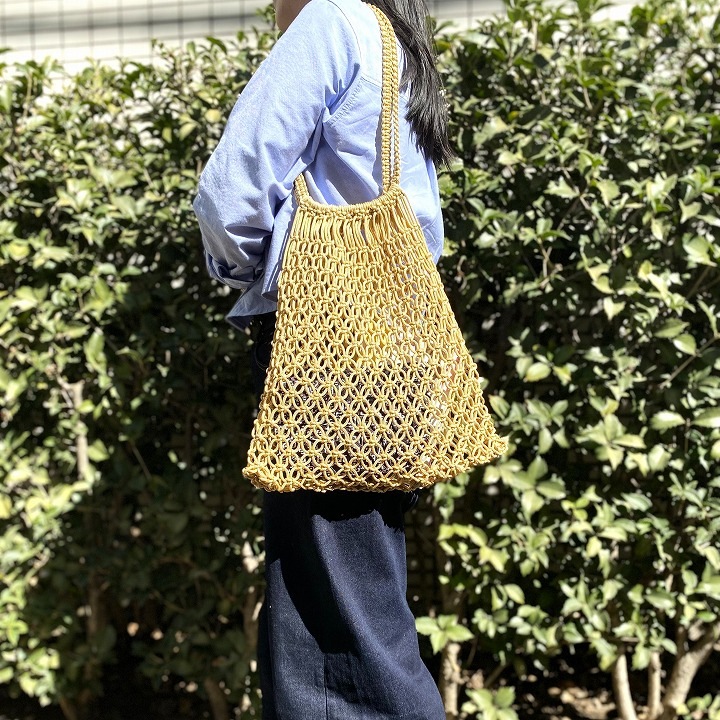 マクラメバッグL