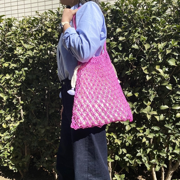 マクラメバッグL