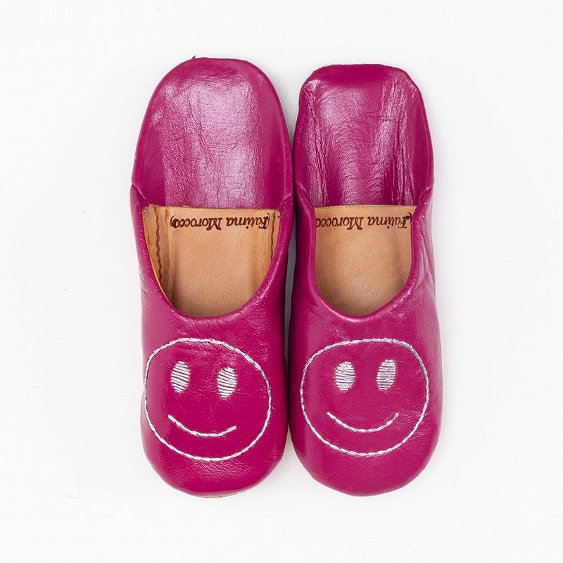 キッズ スマイルサブラ バブーシュ ピンク