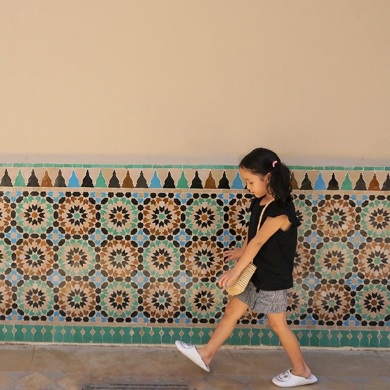 キッズ スマイルサブラ バブーシュ ピンク