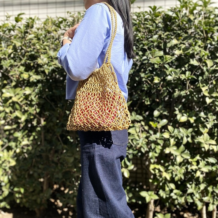 マクラメバッグM | エコバッグ | FATIMA MOROCCO