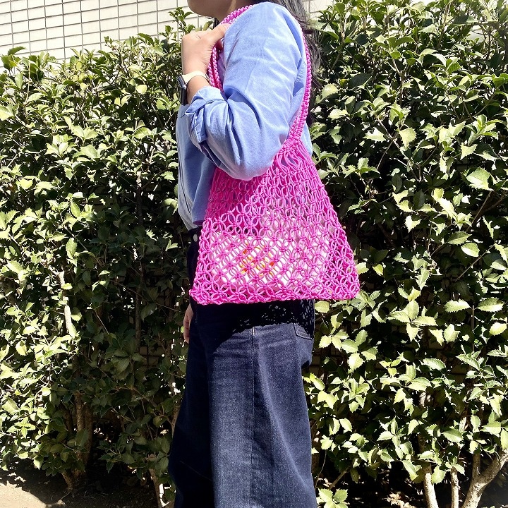 ✧‧˚ Fatima✧‧˚ハンドメイド 手編み バタフライ模様 バッグ ✧‧˚ Fatima✧‧˚ハンドメイド 手編み バタフライ模様 バッグ