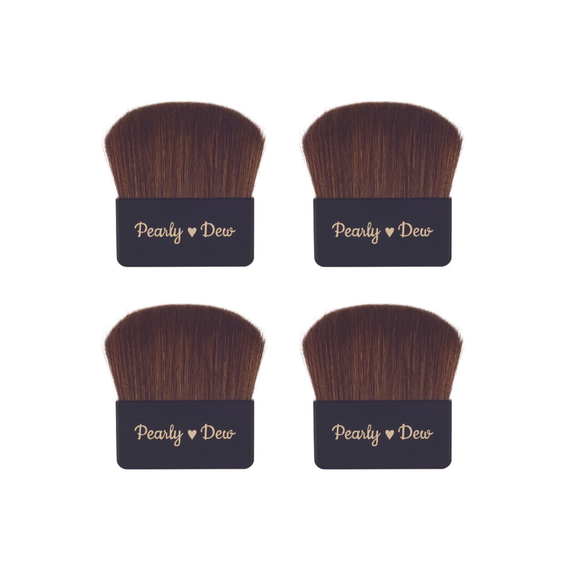 パーリーデュー パウダーブラシ　4個セット