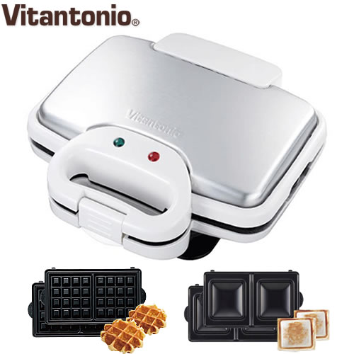 取扱終了］ビタントニオ ワッフル&ホットサンドベーカー VWH-200-W
