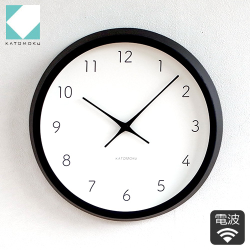 加藤木工 カトモク 掛け時計 KATOMOKU plywood wall clock 4 ブラウン