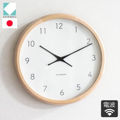 加藤木工 カトモク KATOMOKU Muku clock 16 Lサイズ ウォールナット