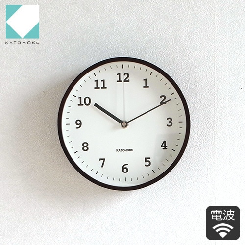 掛け時計 クォーツ式 木製 加藤木工 plywood clock 24 SKPスイープ