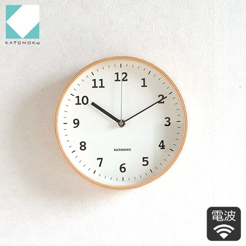 加藤木工 カトモク 掛け時計 KATOMOKU plywood wall clock 13