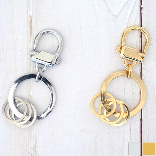 EASY KEYRING イージー キーリング シルバー ゴールド キーホルダー