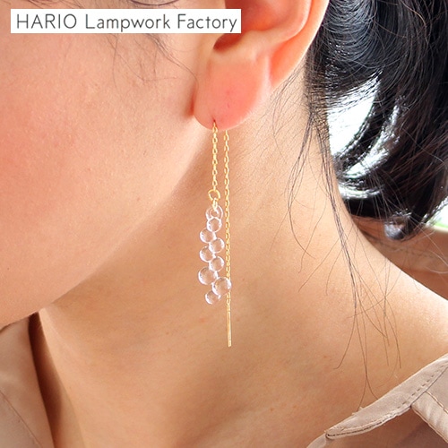 ハリオ ピアス ティアーズ 16 Water Drops 雫 ガラス製 HARIO Lampwork