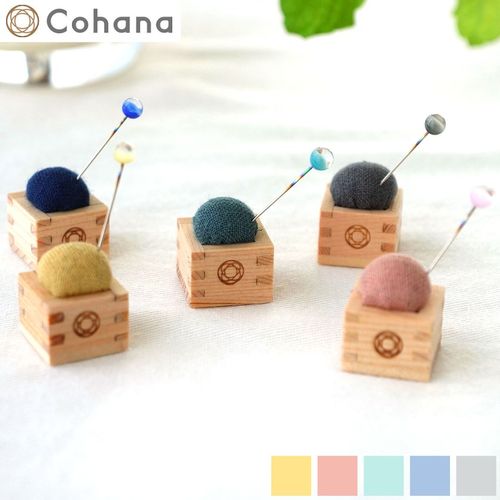 鎌倉彫　文庫箱　織り機の杼(ひ)で作った針山セット Cohana 関の豆ばさみと豆枡の針山セット 日本製 コハナ 裁縫セット