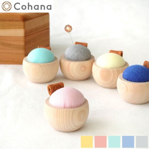 Cohana ヒノキのピンクッション 播州織 針刺し ピンクッション 日本製