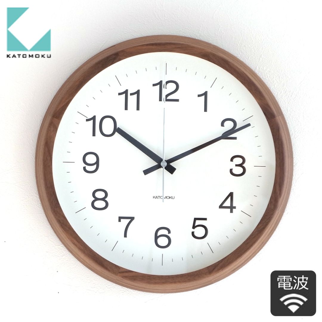 加藤木工 カトモク KATOMOKU Muku clock 16 Lサイズ ウォールナット