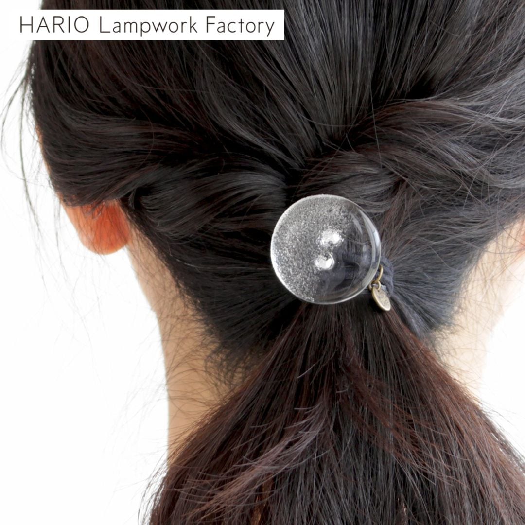 ハリオ ヘアゴム ミスト 円形 丸型 ガラス製 HARIO Lampwork Factory