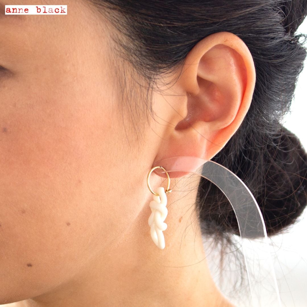 Anne Black ピアス knots レディース フープピアス ラージ 北欧 ピアス