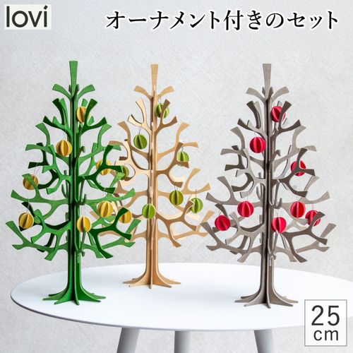 lovi ロヴィ ラウンドツリー 34cm with 3 ミニバード 鳥 木製