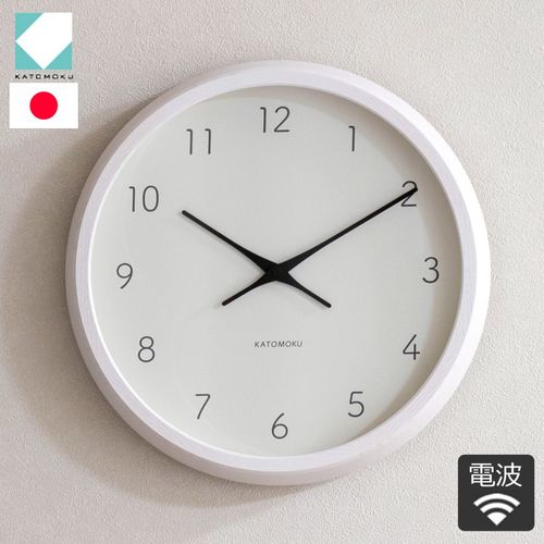 加藤木工 カトモク KATOMOKU Square clock 2 ブラウン ウォールナット