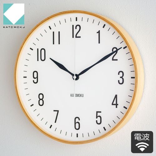 加藤木工 カトモク 掛け時計 KATOMOKU plywood wall clock 19