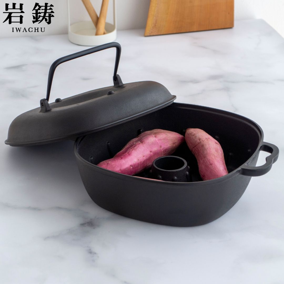南部鉄器／焼芋鍋（24cm） 南部鉄器 岩鋳 やきいも鍋 の通信販売 - 【南部鉄器 岩鋳通販なら