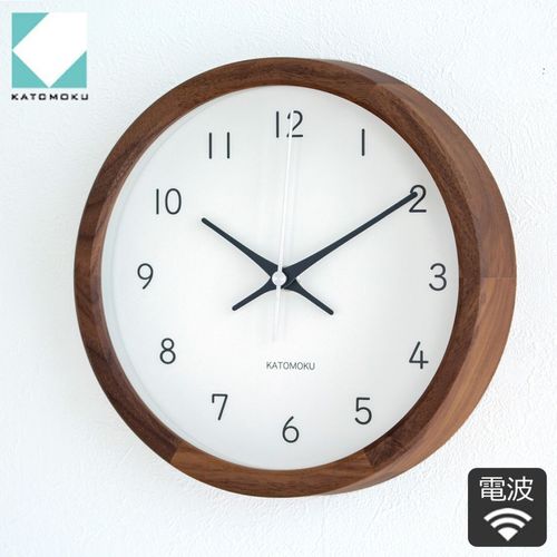 加藤木工 カトモク KATOMOKU Muku clock 16 Lサイズ ウォールナット