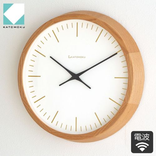 加藤木工 カトモク 掛け時計 KATOMOKU plywood wall clock 13