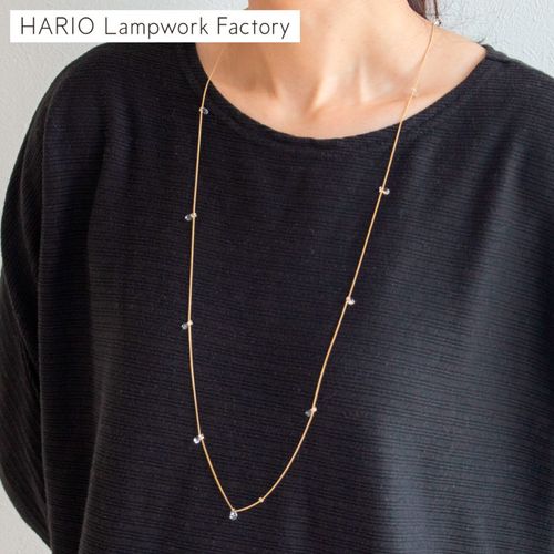 ハリオ ネックレス リトルティアーズ Water Drops 雫 ガラス製 HARIO 