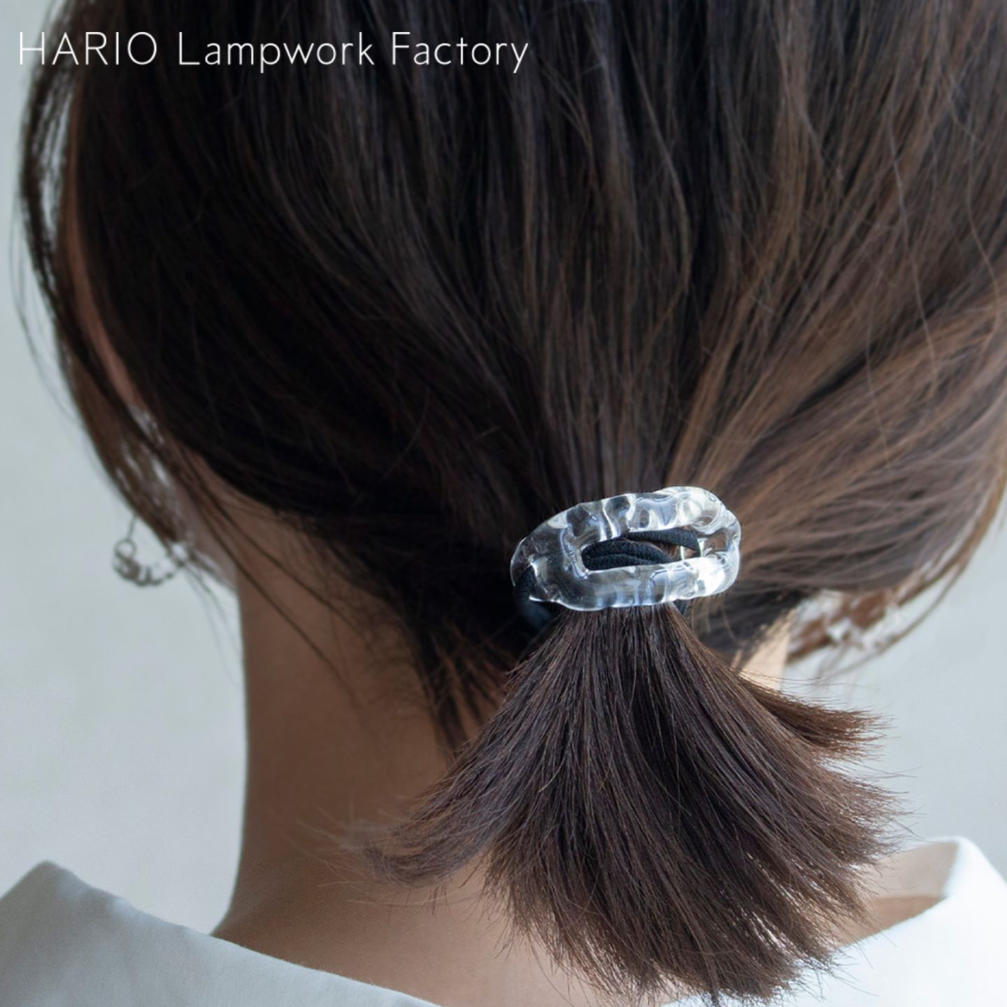 ハリオ ヘアゴム リンクフープ ガラス製 HARIO Lampwork Factory 
