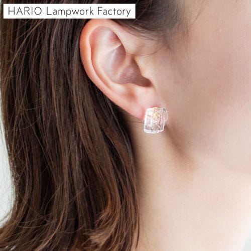 ハリオ ピアス プティ K10 2way ガラス製 HARIO Lampwork Factory