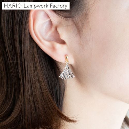 ハリオ ピアス プティ K10 2way ガラス製 HARIO Lampwork Factory