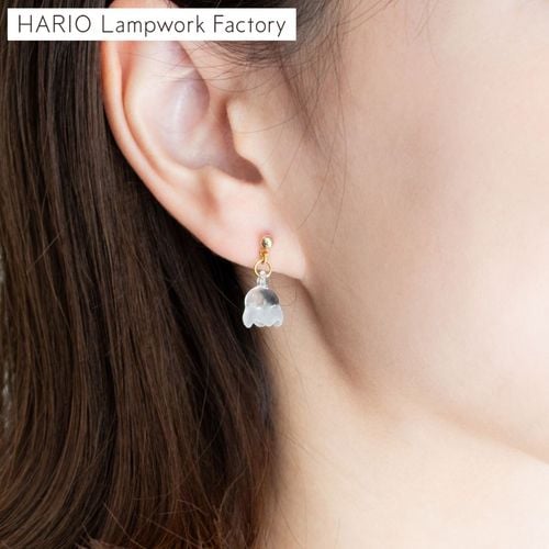 ハリオ ピアス プティ K10 2way ガラス製 HARIO Lampwork Factory