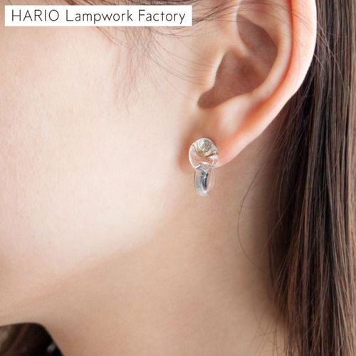 ハリオ ピアス プティ K10 2way ガラス製 HARIO Lampwork Factory