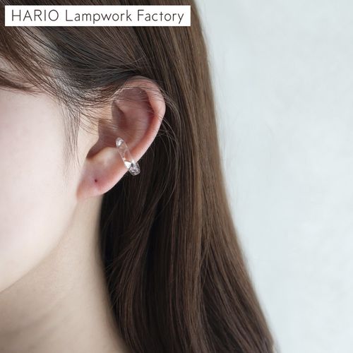 ハリオ ピアス ネモフィラ ガラス製 HARIO Lampwork Factory 手作り