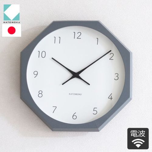 加藤木工 カトモク KATOMOKU muku round wall clock 13 ナチュラル