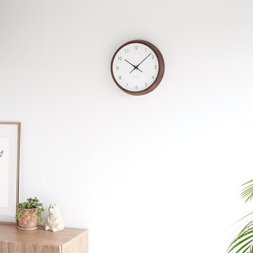 katomoku 加藤木工 壁掛け電波時計 ウォルナット 壁掛け時計 電波時計 KATOMOKU muku clock 7 ウォールナット km-93WARC