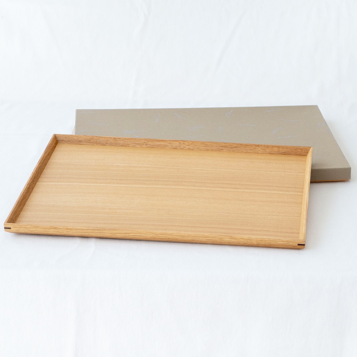 松屋漆器店 白木塗タモ 13.0長角盆 長角 約39.4×28.8 ナチュラル お盆 松屋漆器店 白木塗タモ 13.0長角盆 長角 約39.4×28.8 ナチュラル お盆