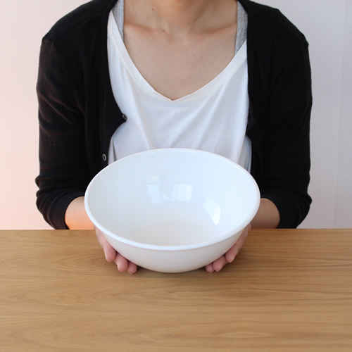 野田琺瑯 ボウル ホーロー ホワイト 白 琺瑯 ボール 全白 20cm