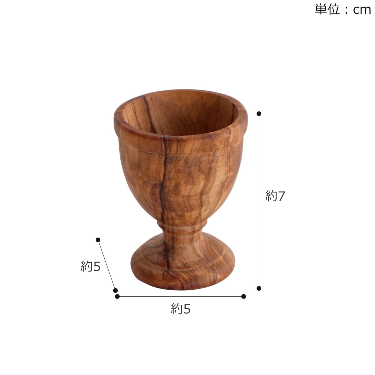 エッグカップ Arte Legno アルテレニョ オリーブ イタリア 木製 雑貨