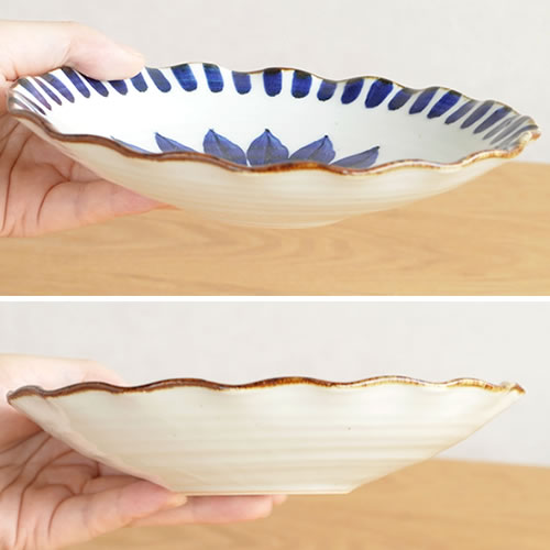 波佐見焼 HASAMI 翔芳窯 藍の器 銘々皿 17.5cm プレート 小皿 取皿 浅