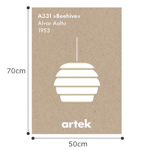 Artek ポスター 50×70 cm アルテック ポスター 北欧 アイコンポスター