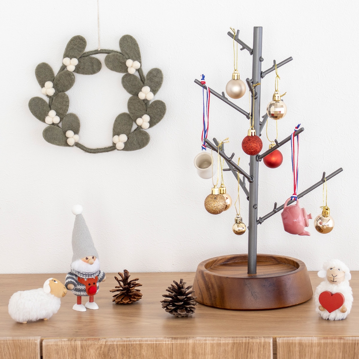 アクセサリースタンド クリスマスツリー アイアン S アカシア 志成販売