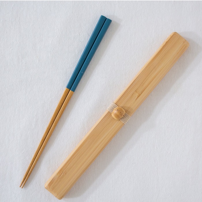 公長斎小菅 うるう箸ケースセット S 箸 箸箱 竹製 木製 お弁当箱用