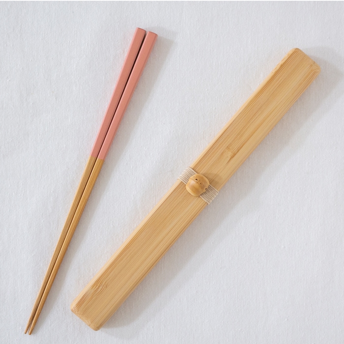 公長斎小菅 うるう箸ケースセット S 箸 箸箱 竹製 木製 お弁当箱用