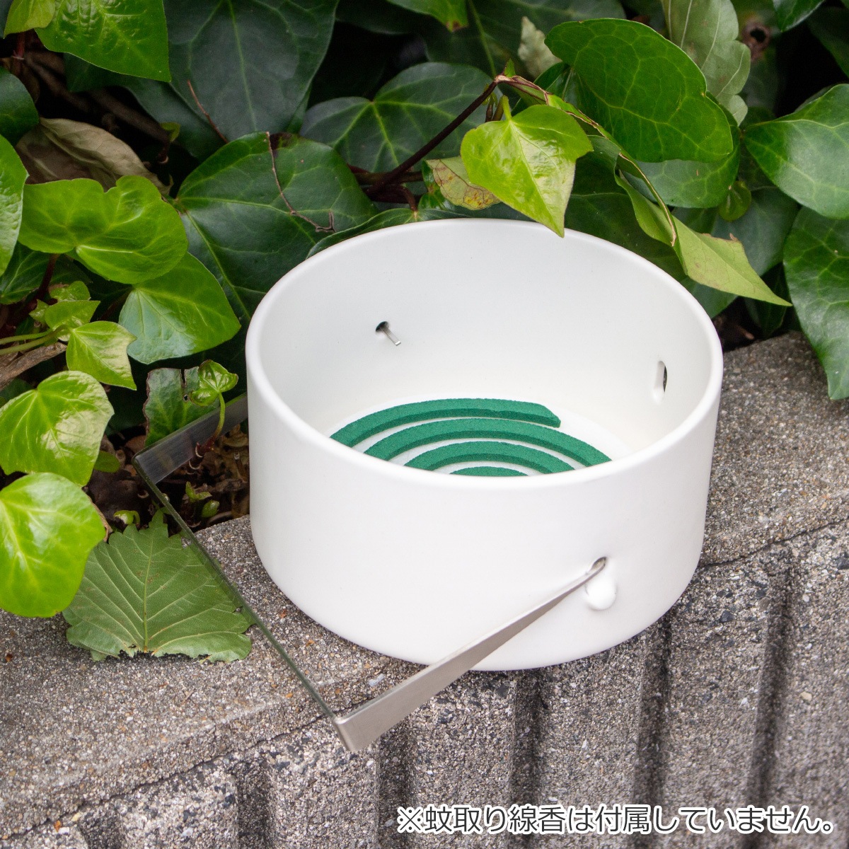 かもしか道具店 蚊やりスタンド 蚊遣り スタンド 平置き 陶器 萬古焼