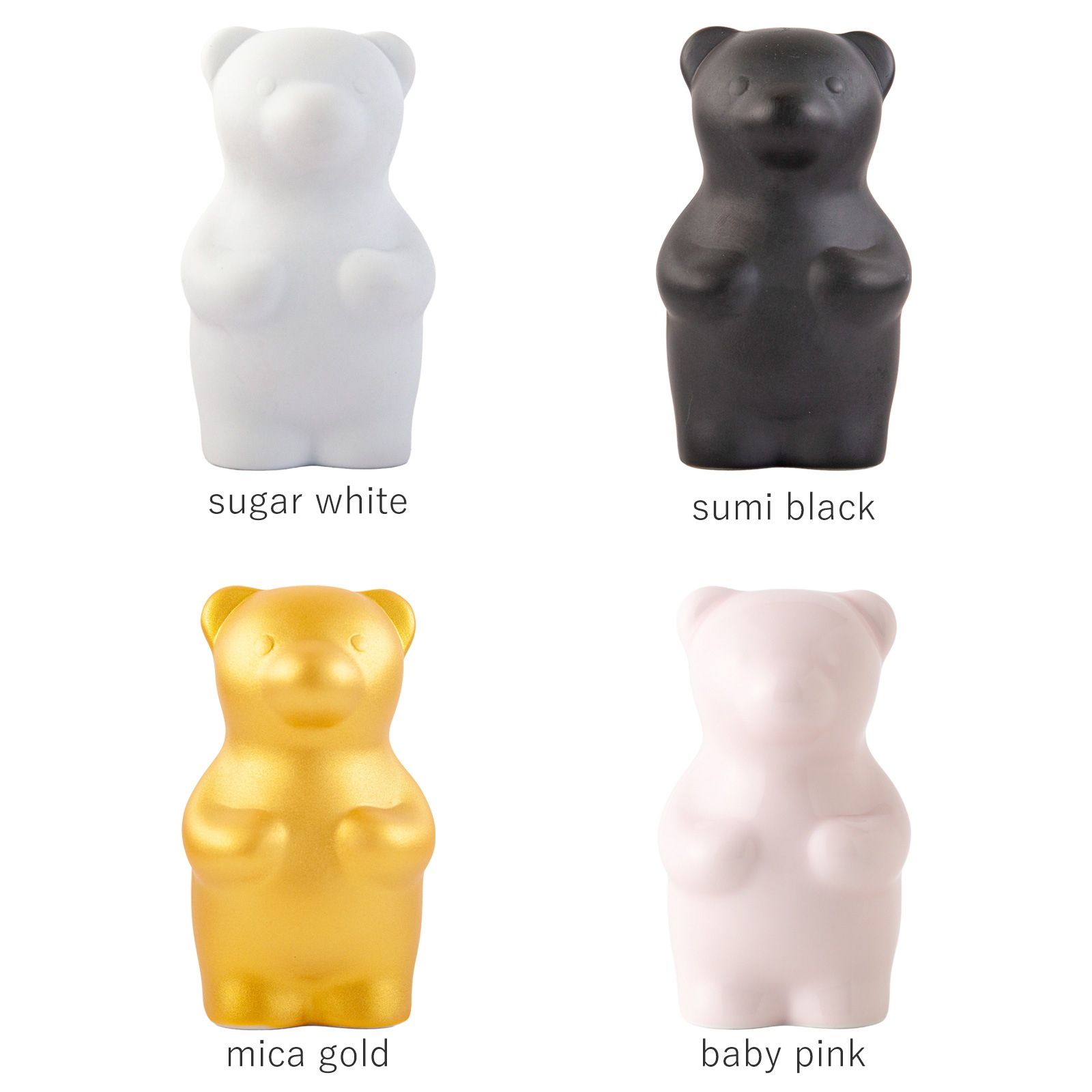 ★(くまこ⭐！)モルダバイト 7.5ミリ珠 ビーズCD(鑑別コピー付) 賞美堂本店 有田焼 くまフィギュア momoco bear モモコベア 熊 クマ