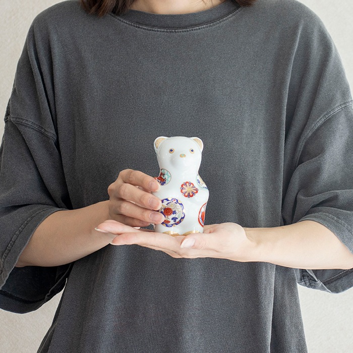賞美堂本店 有田焼 くまフィギュア momoco bear 吉祥古伊万里
