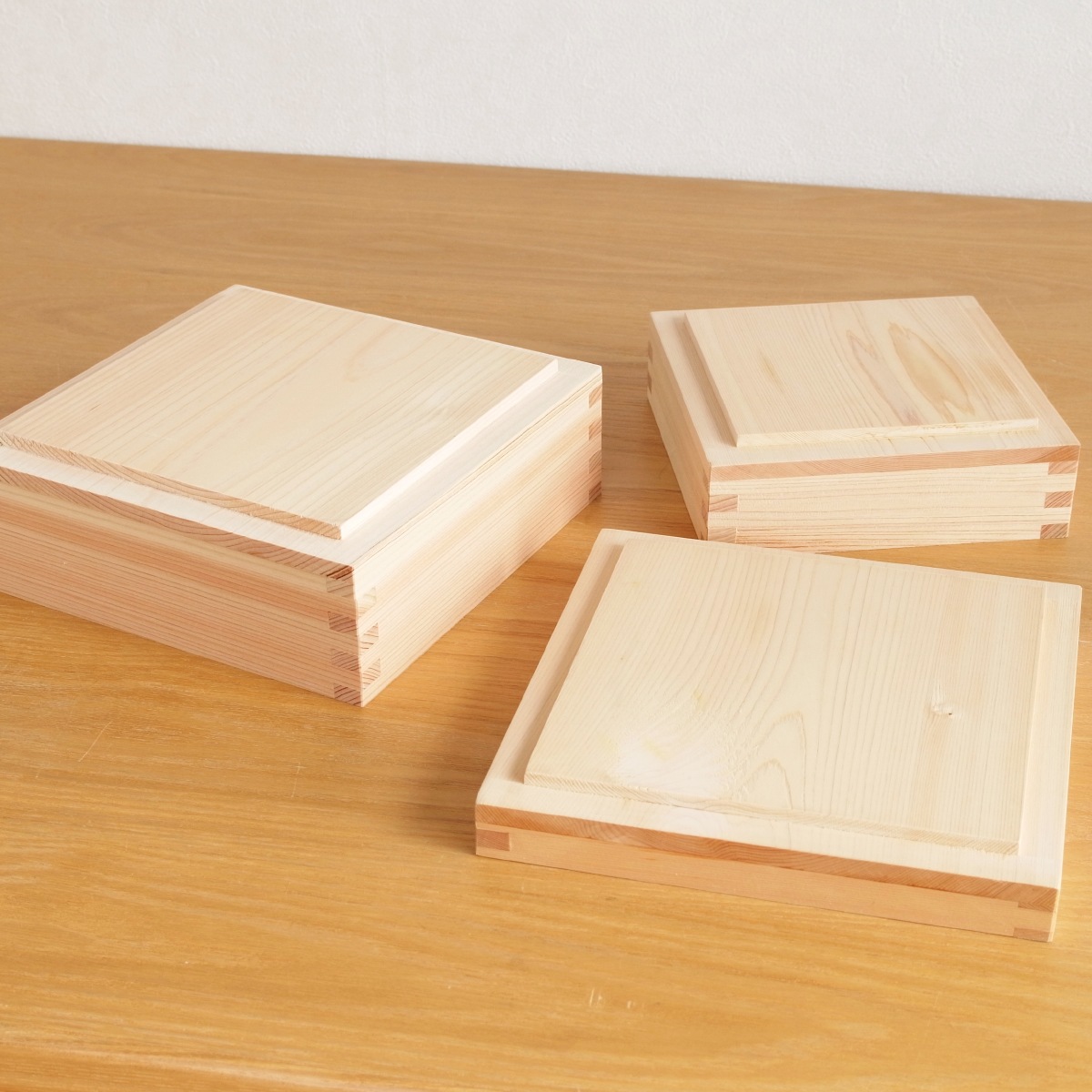 枡重 L 60 重箱 一段 17×17×6cm ばら売り 木製 日本製 おしゃれ