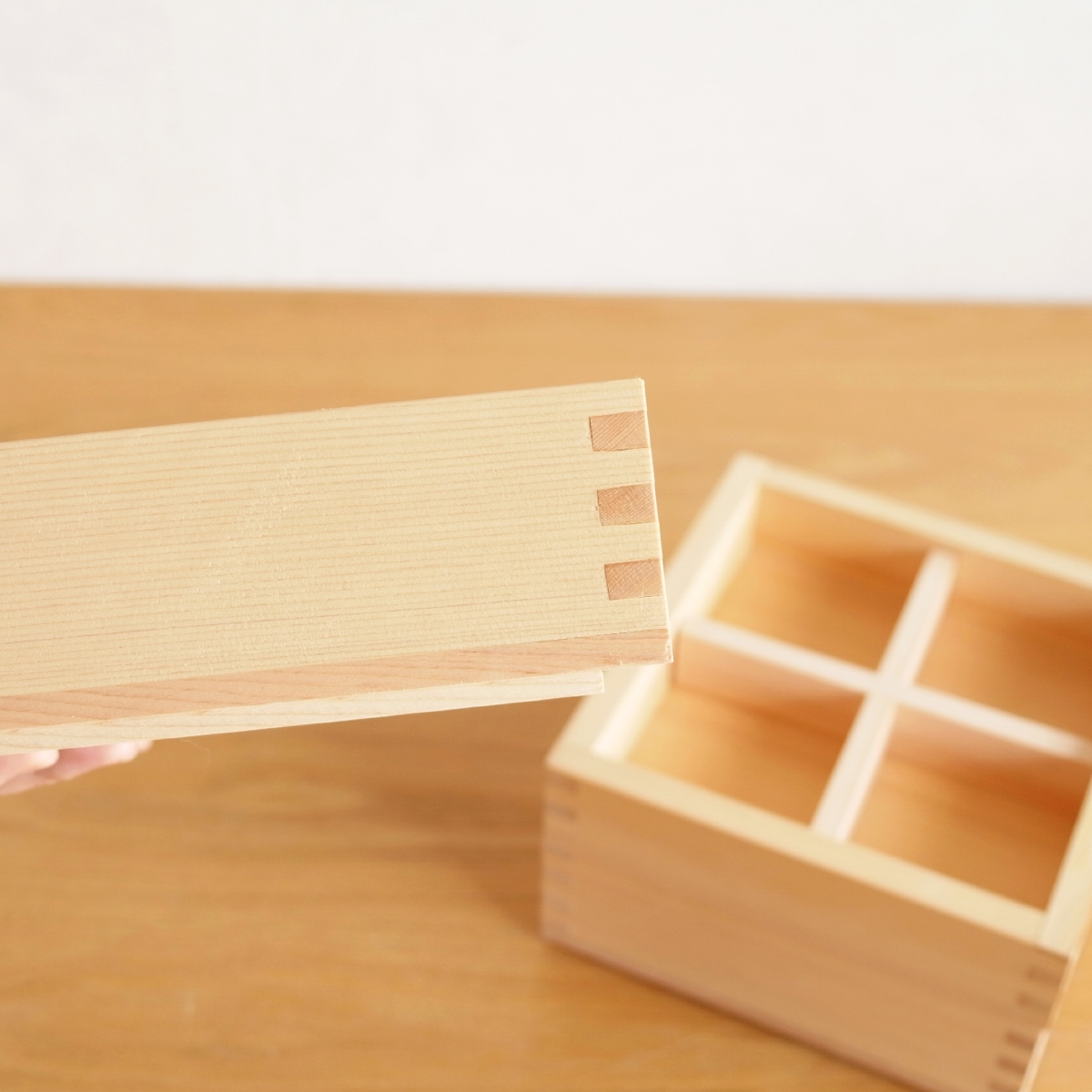 枡重 L 60 重箱 一段 17×17×6cm ばら売り 木製 日本製 おしゃれ