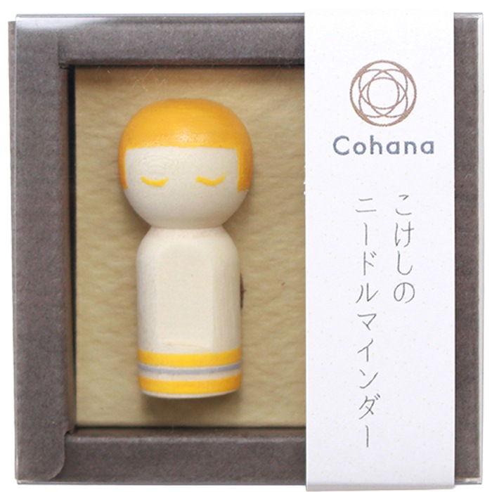 Cohana こけしのニードルマインダー 針休め ピンクッション 針山 津軽