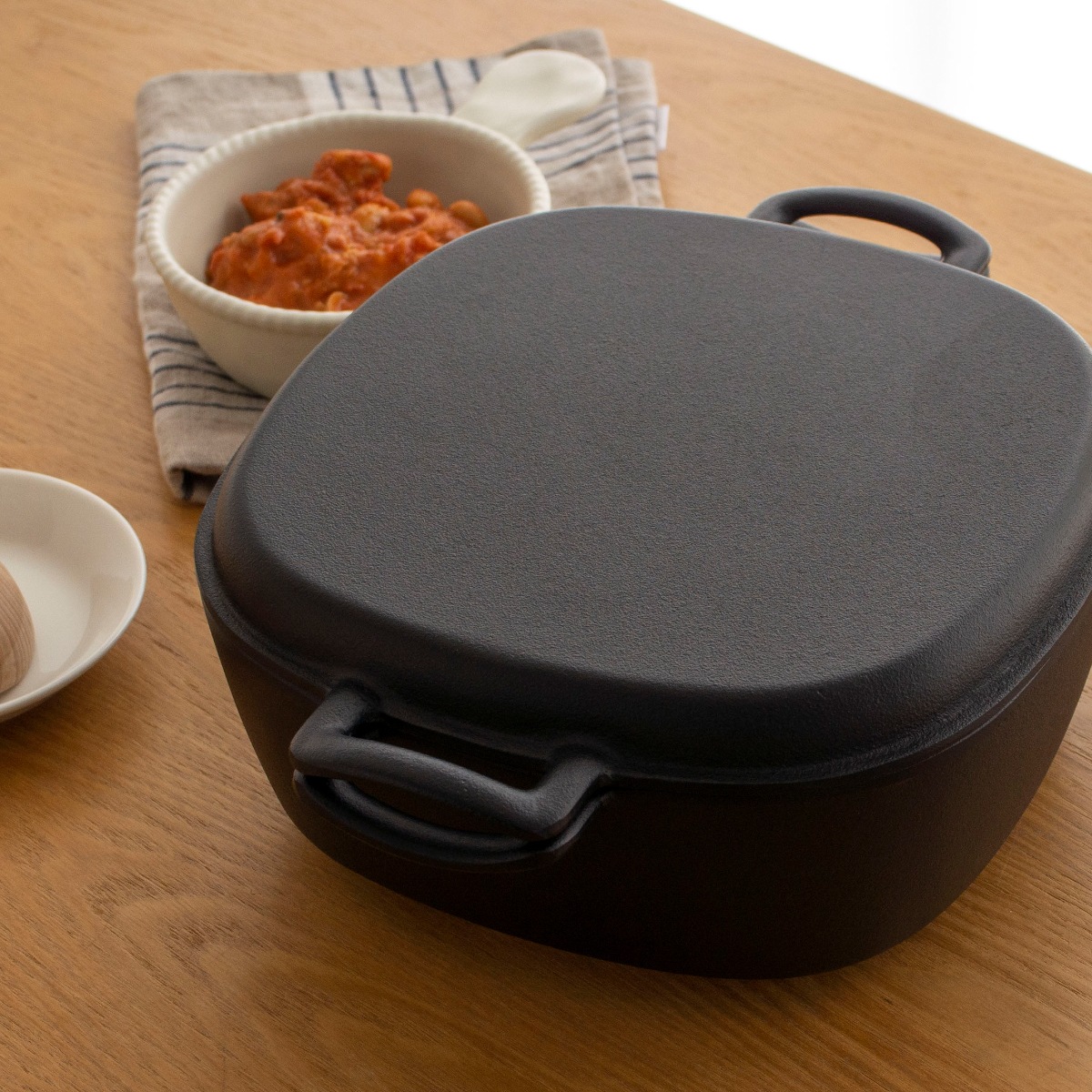 岩鋳 両手万能鍋 南部鉄器 鉄 蓋付き 鋳物 両手鍋 IH対応 直火 ガス