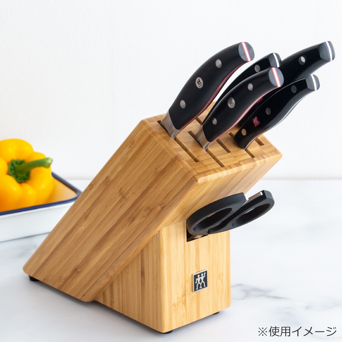 ヘンケルス ナイフブロック 5本用 バンブー 単品 ツヴィリング J.A.